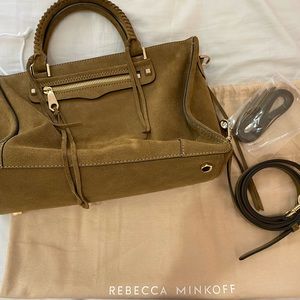 Rebecca Minkoff Tan, Suede Regan Handbag